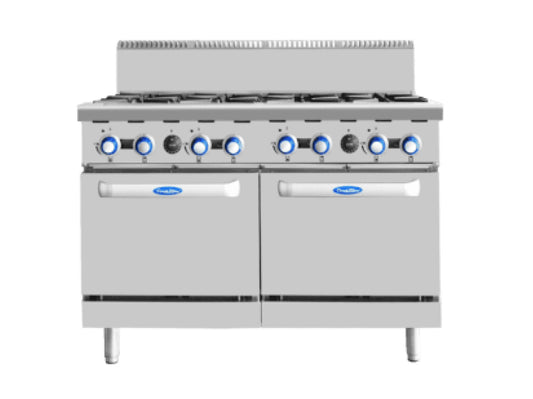 8 BURNERS WITH OVEN - AT80G8B-O