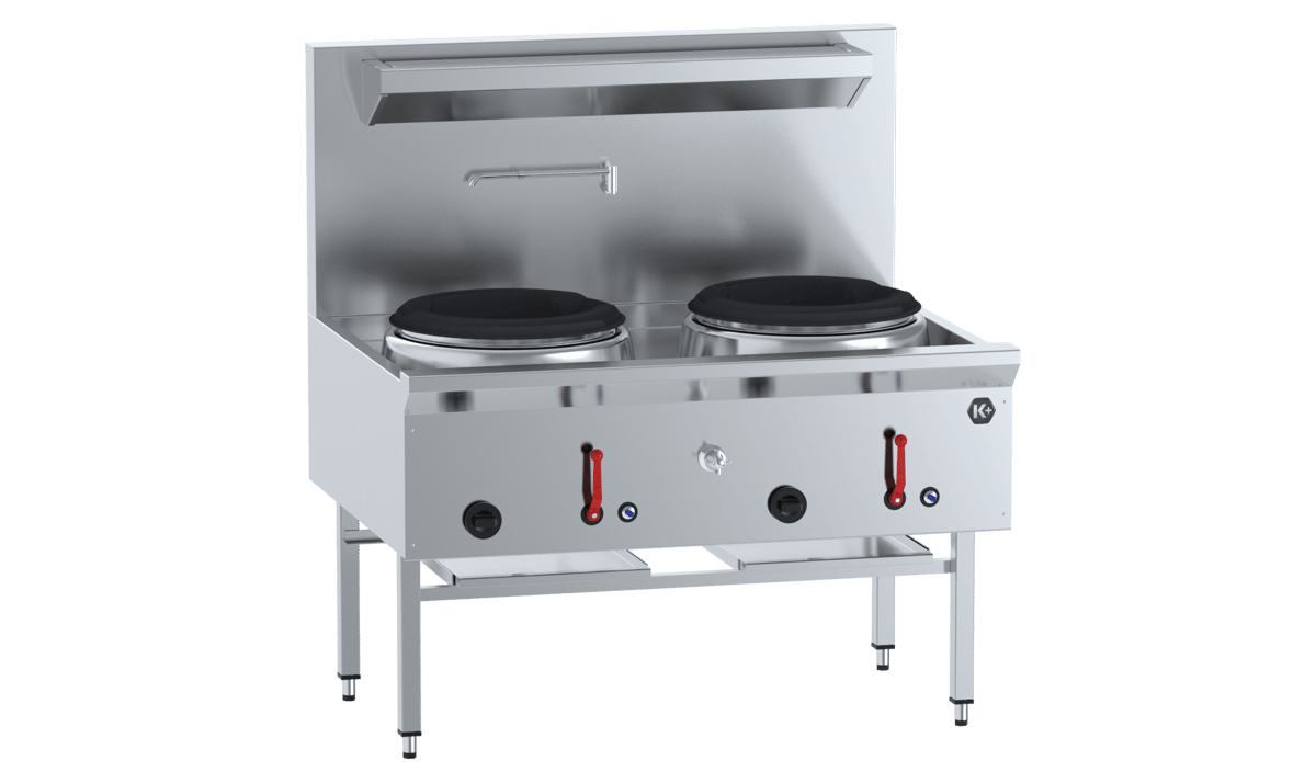 WATERLESS WOK TABLE 2 HOLE GAS - UFWWK-2