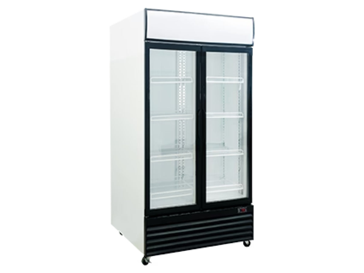 UPRIGHT DISPLAY CHILLER 2 GLASS DOORS - DC1000P