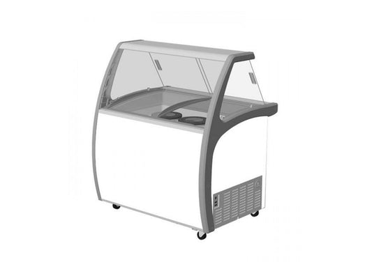 ICE CREAM FREEZER WITH GLASS CANOPY 6 TUB - SD325S2