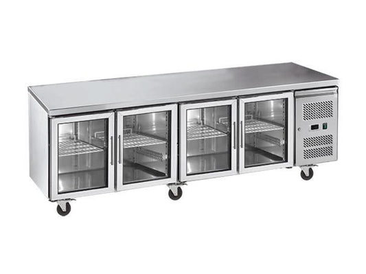 EXQUISITE UNDER BENCH CHILLER 4 GLASS DOOR - USC550G
