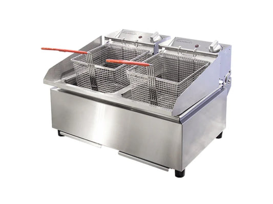 FRYER DOUBLE PAN COUNTER TOP - WFRT80