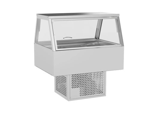 COLD FOOD DISPLAY STRAIGHT GLASS 3 BAY - WRCFS23